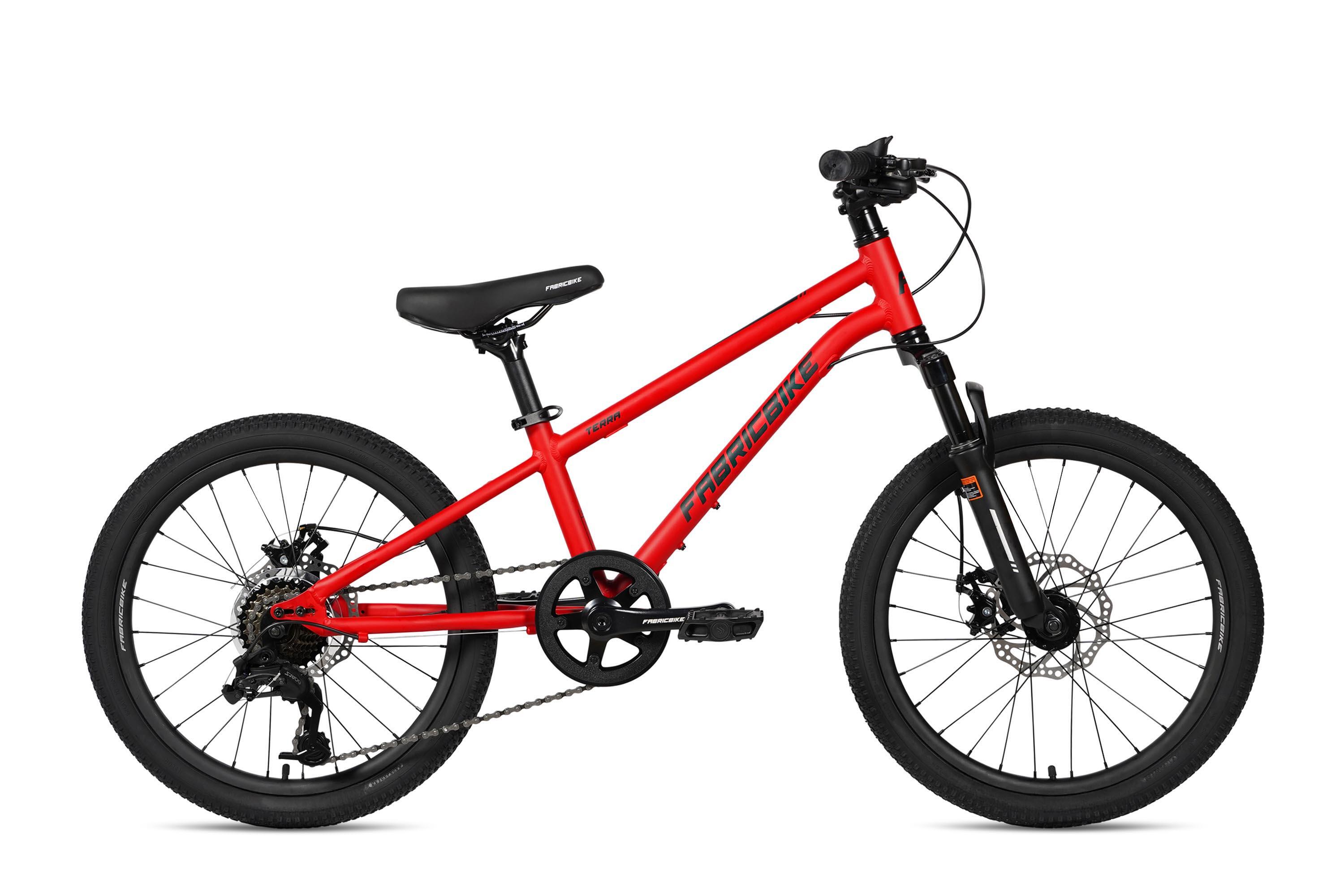 Terra 20'' – bicicletă de munte pentru copii 6-8 ani, 7 viteze. Matte Red
