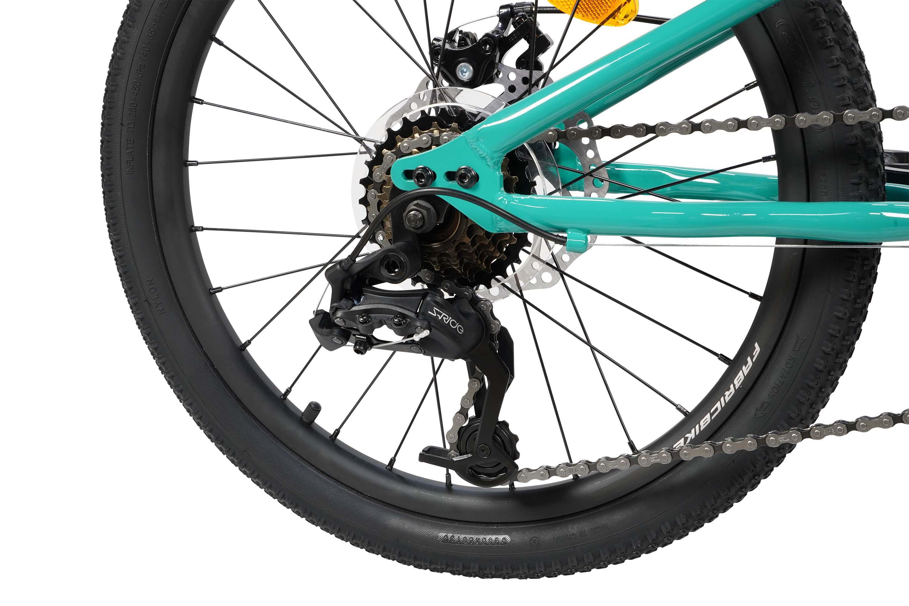 FABRICBIKE Terra - MTB 20" niños 6-8 años, 7V. Teal Green 7/7