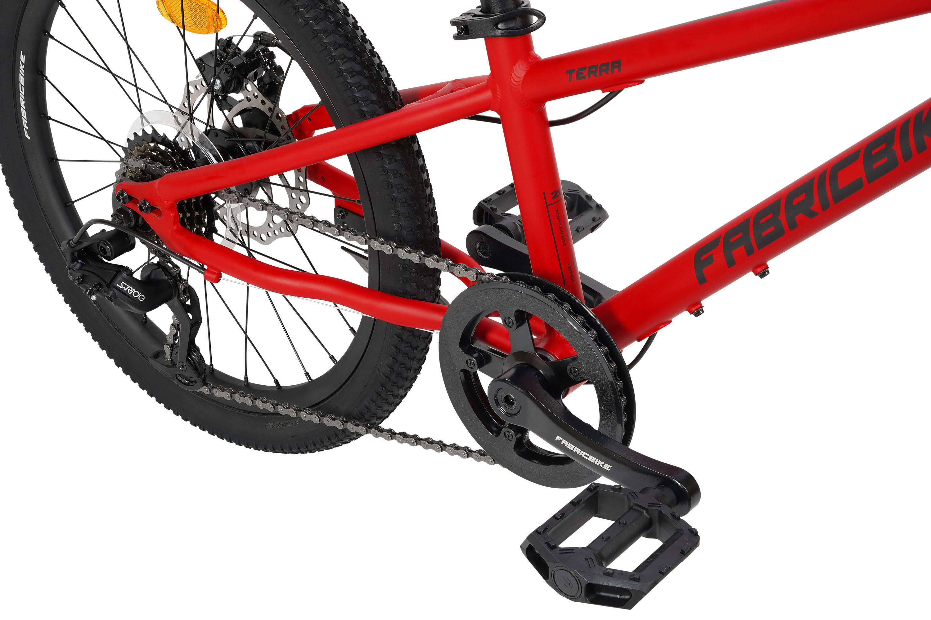 FABRICBIKE Terra - MTB 20" niños 6-8 años, 7V. Matte Red 7/7