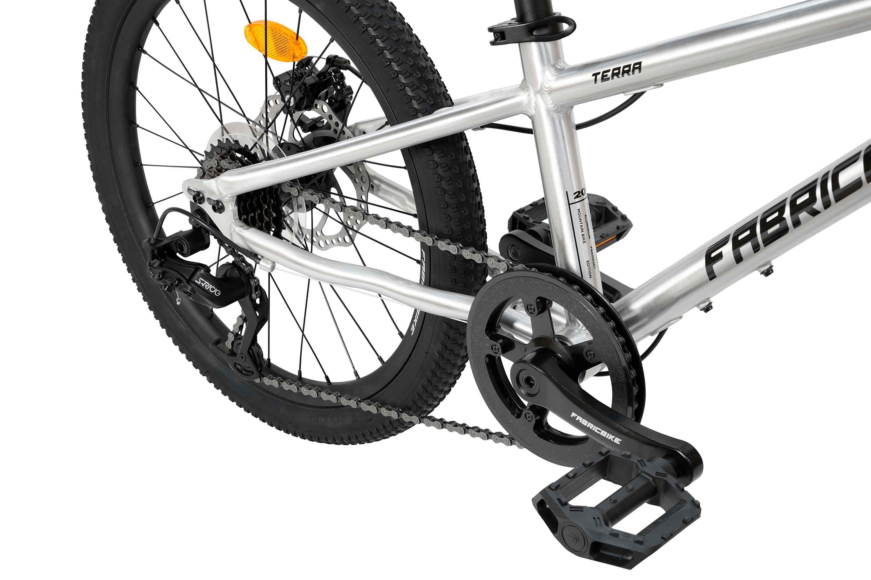 FABRICBIKE Terra - VTT 20'' enfant 6-8 ans, 7 vitesses. Graphite 4/7