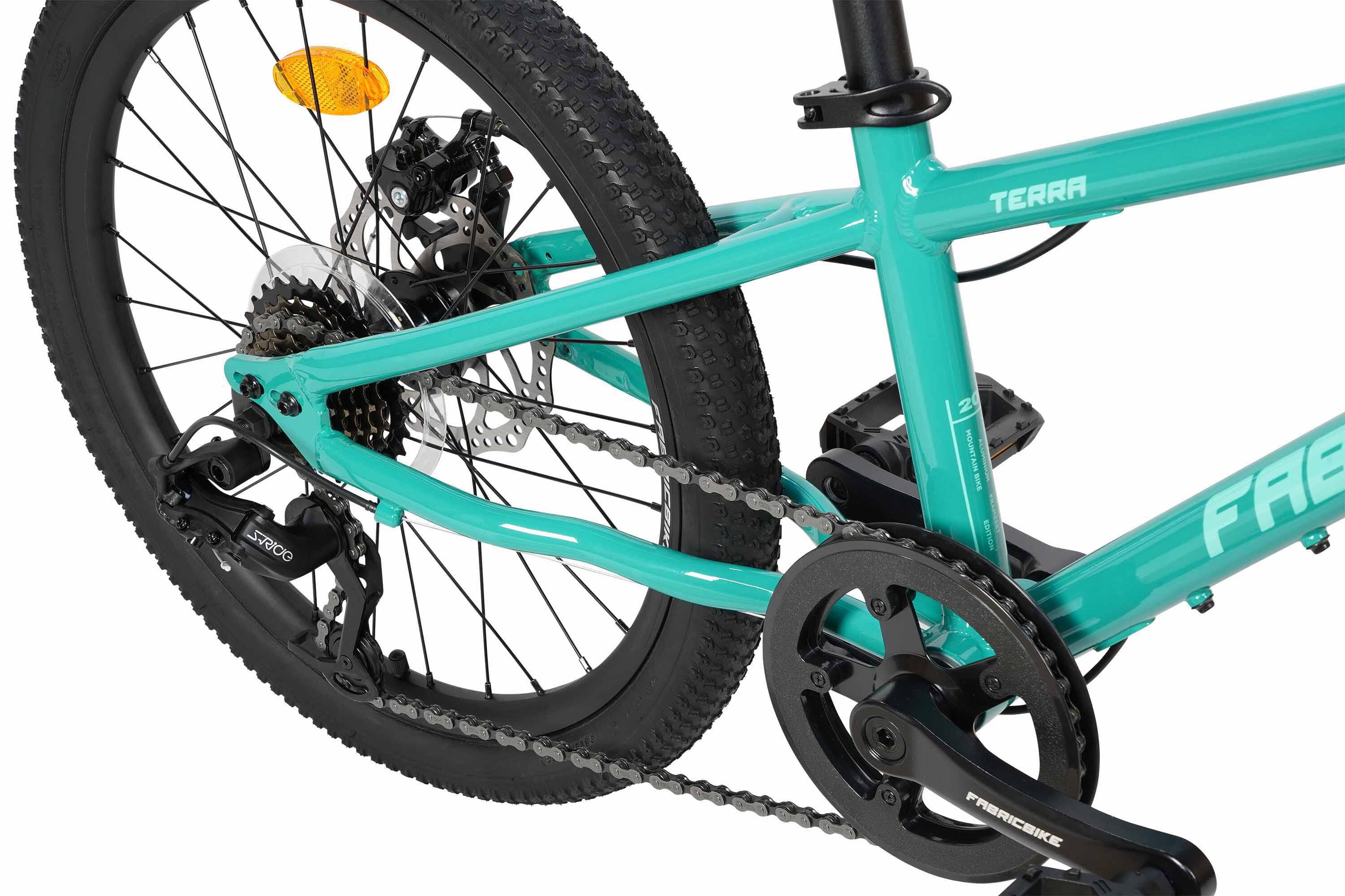 FABRICBIKE Terra - MTB 20" niños 6-8 años, 7V. Teal Green 4/7