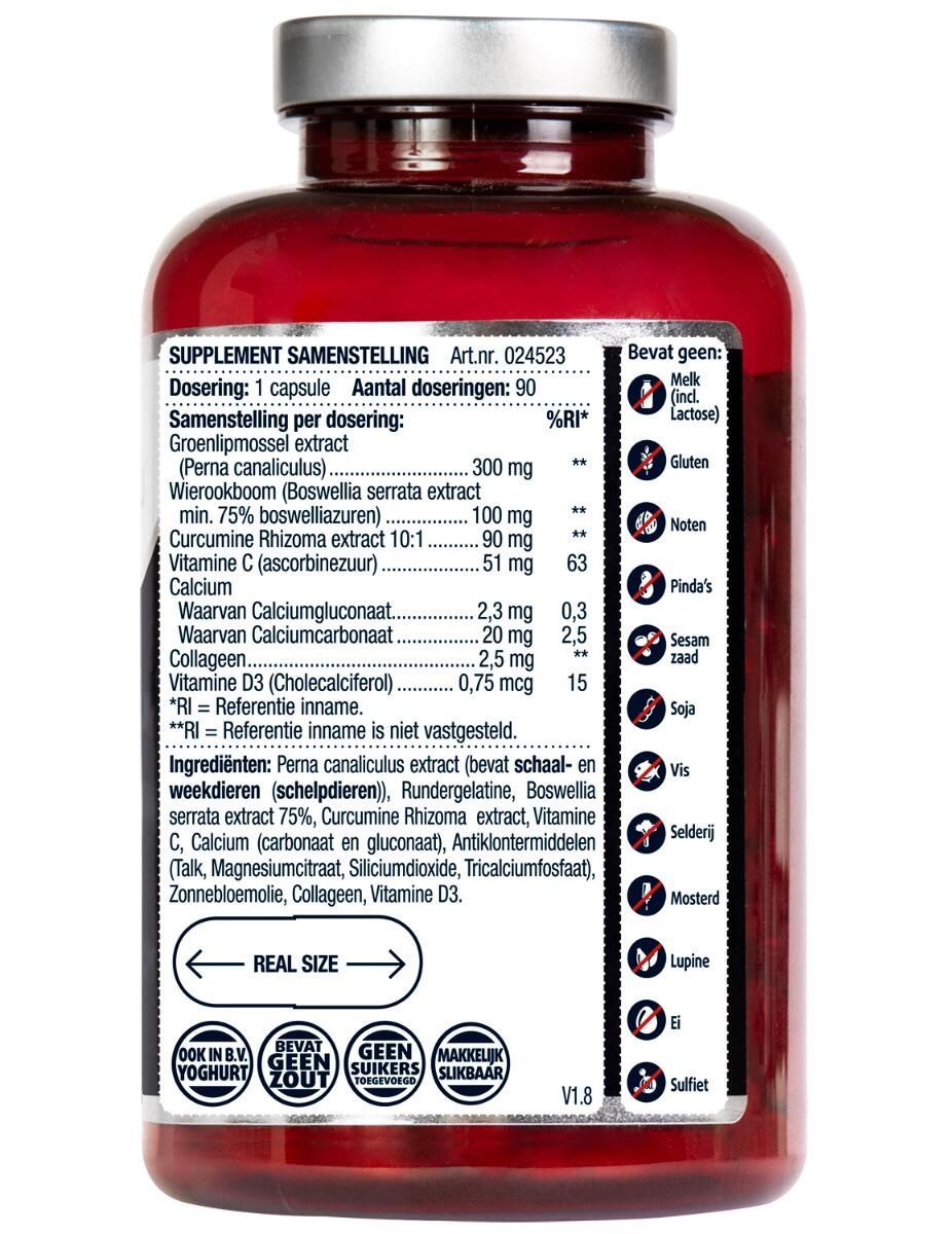Lucovitaal Groenlipmossel 90 capsules MAXI POT 2/5