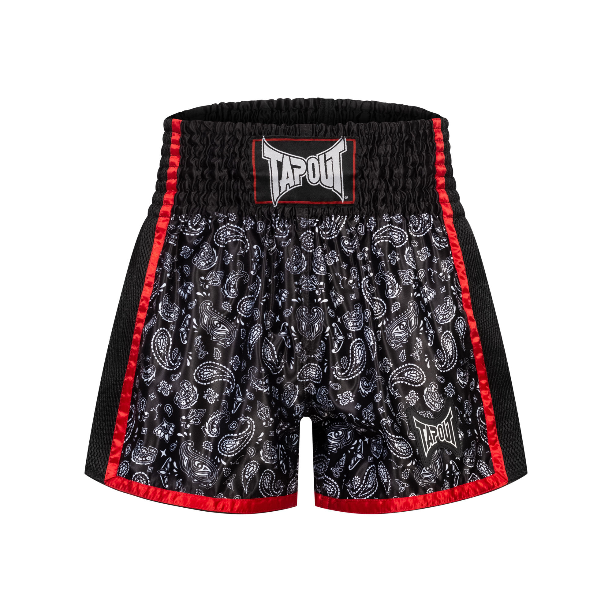 Tapout - Short De Boxe Thaï Tapout Camino - Short - Noir|rouge - Decathlon