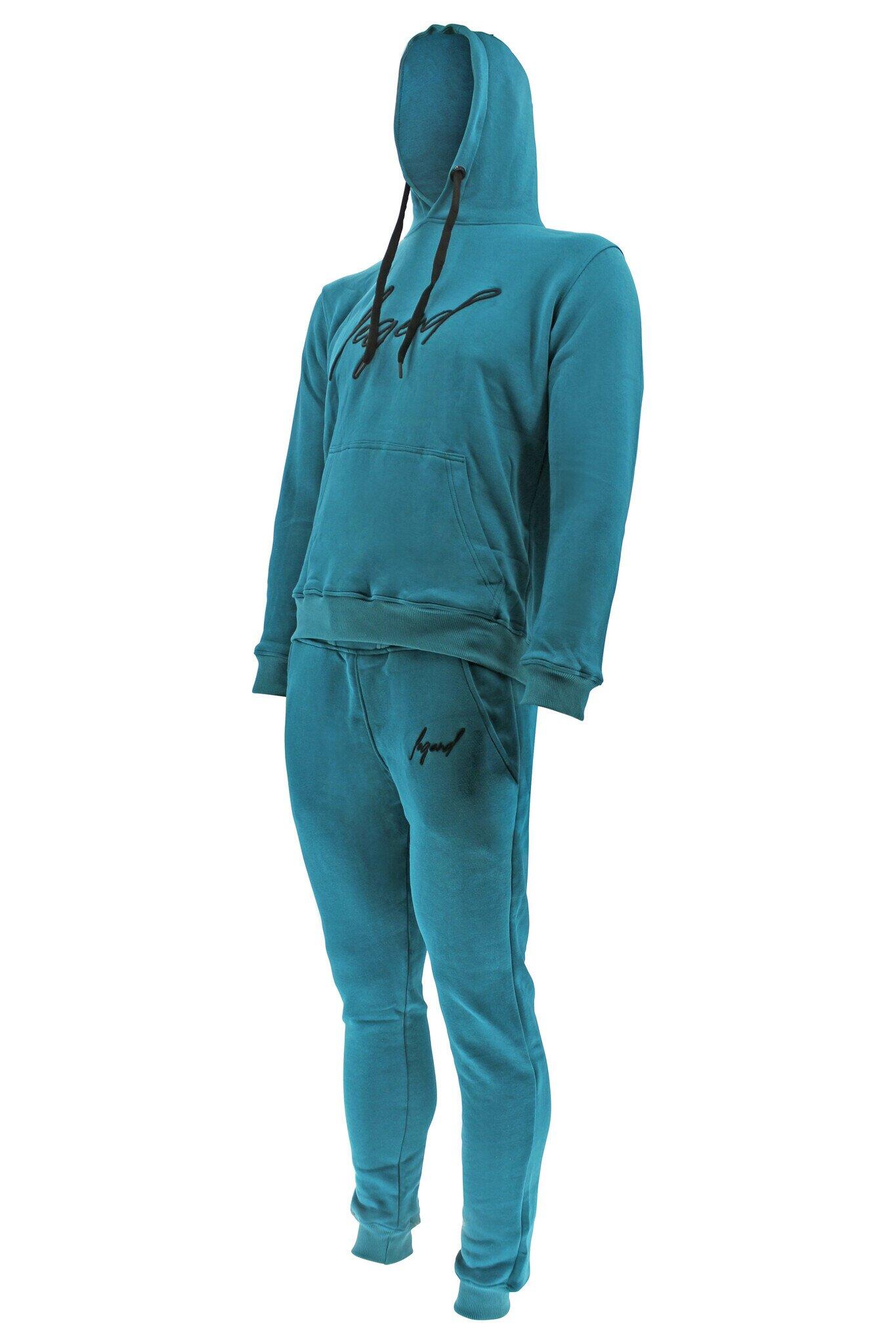 Joggingpak Hoodie Heren/Dames Signature Milano Petrol Fitness en Hardlopen 4/5