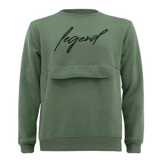 Trui/Sweater Dames/Heren Signature Milano Olive Fitness en Hardlopen