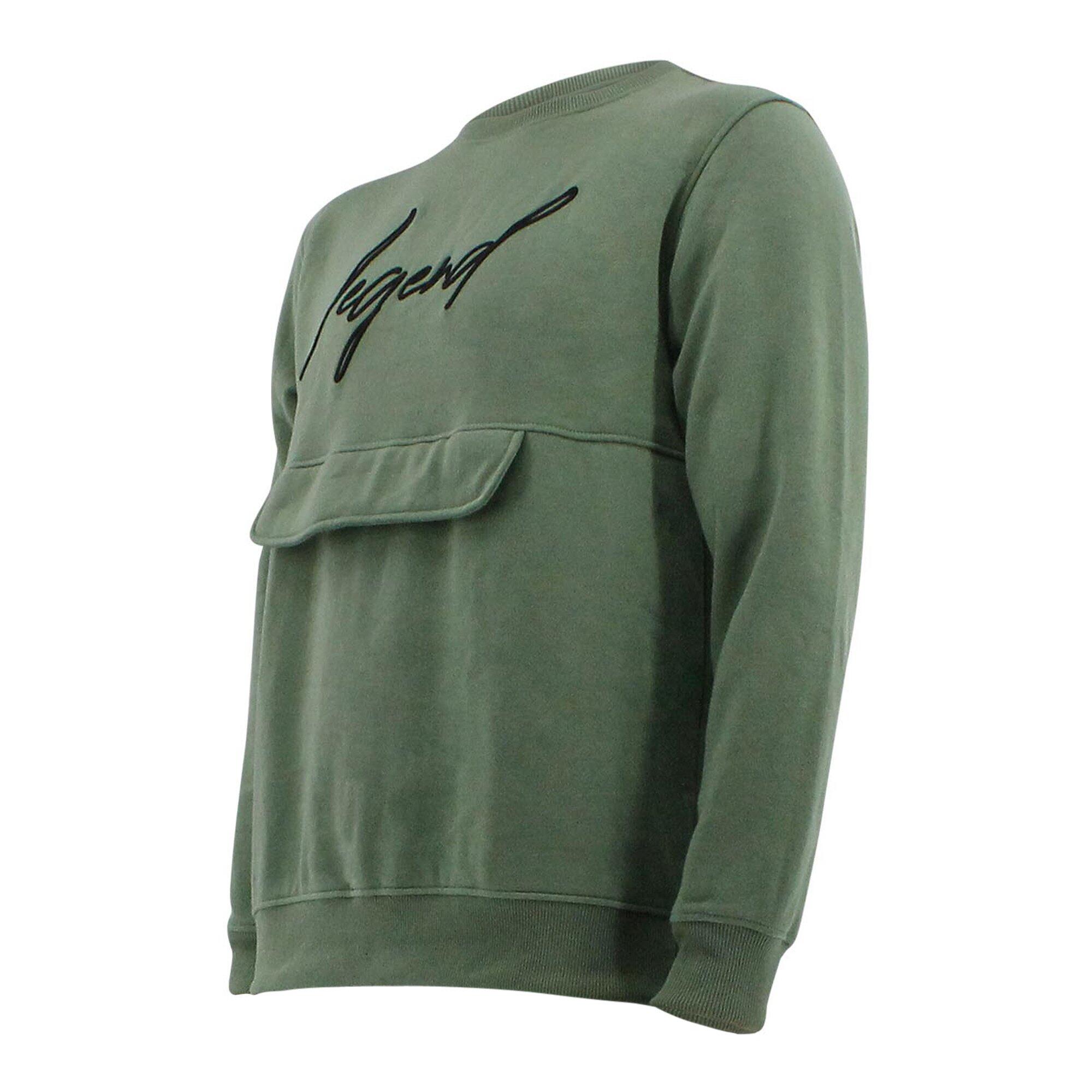 Trui/Sweater Dames/Heren Signature Milano Olive Fitness en Hardlopen 4/5