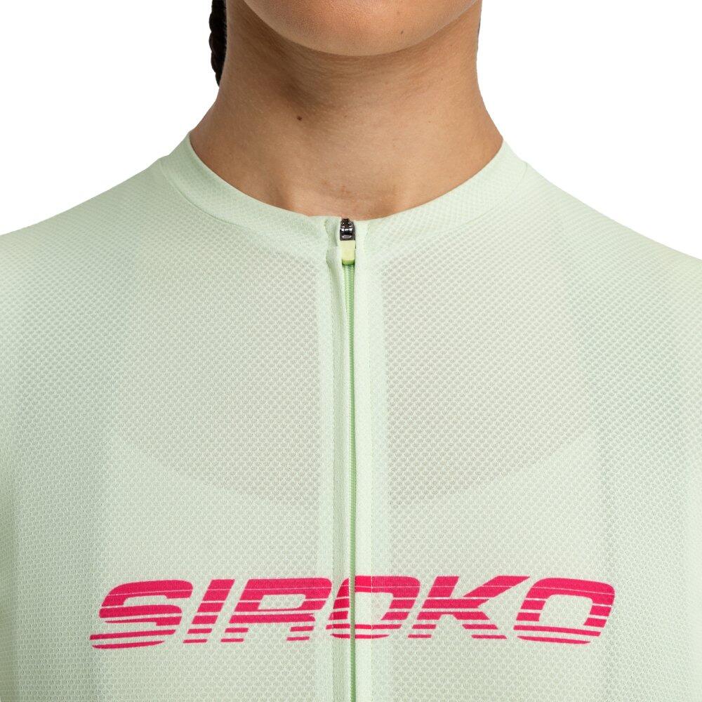 Siroko - Maillot Vélo Mesh Manches Courtes Femme Cyclisme M8 Syntony Vert - Maillot Manches Courtes - Vert - Decathlon