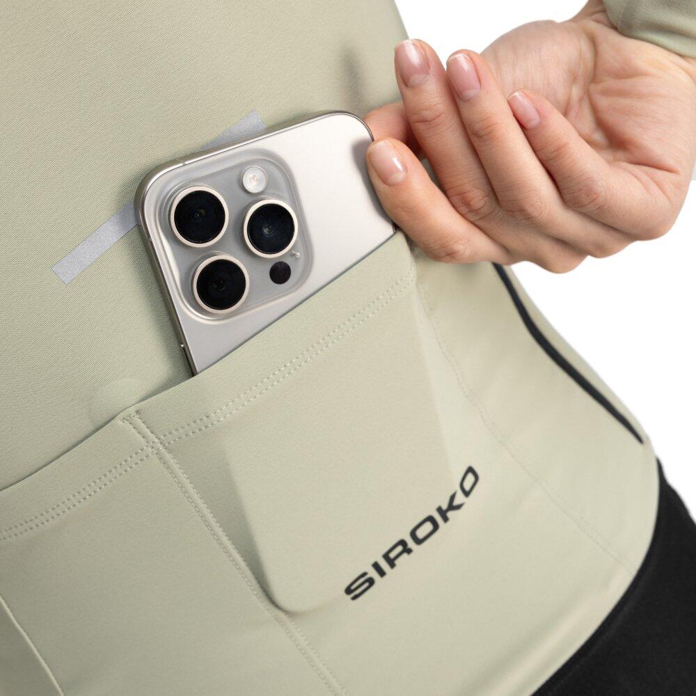 Camisola de ciclismo térmica manga comprida mulher M7 Erbe Verde 5/7