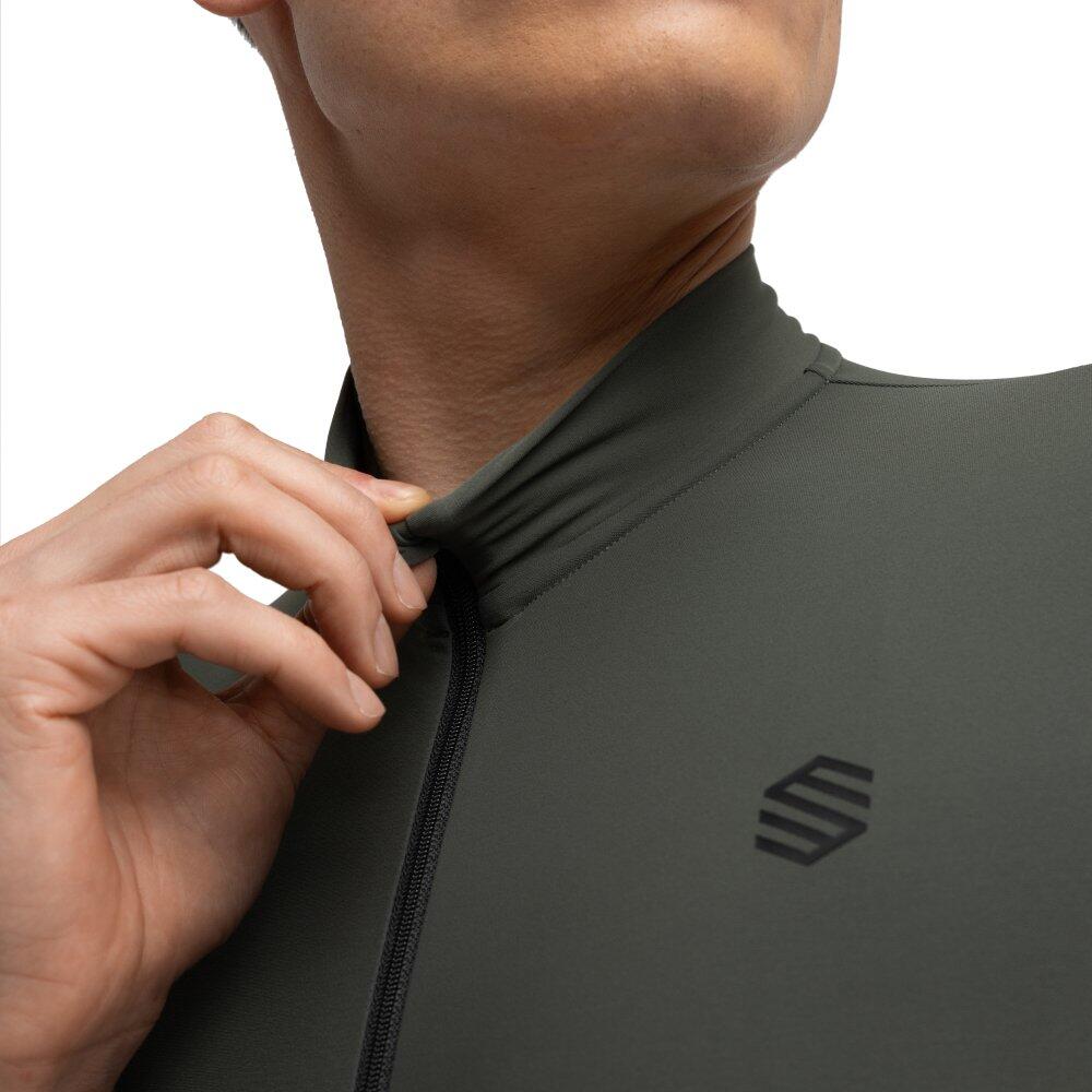 Herren Radsport thermo-langarmradtrikot für M7 Spinacia Grau 5/8