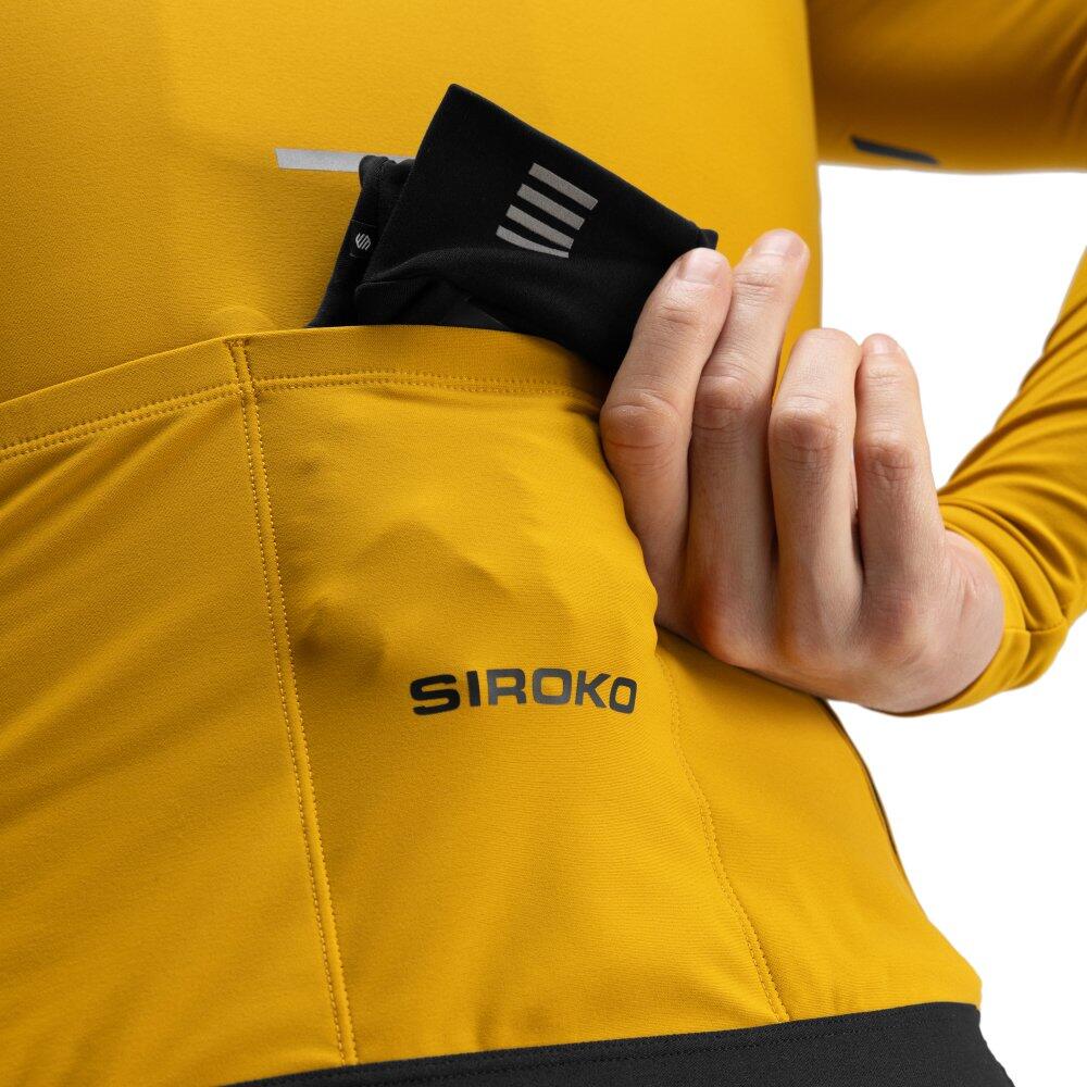 Maillot Cyclisme Liquigas Pata - Performance Homme, Jaune, Manches Courtes, Taille M/L