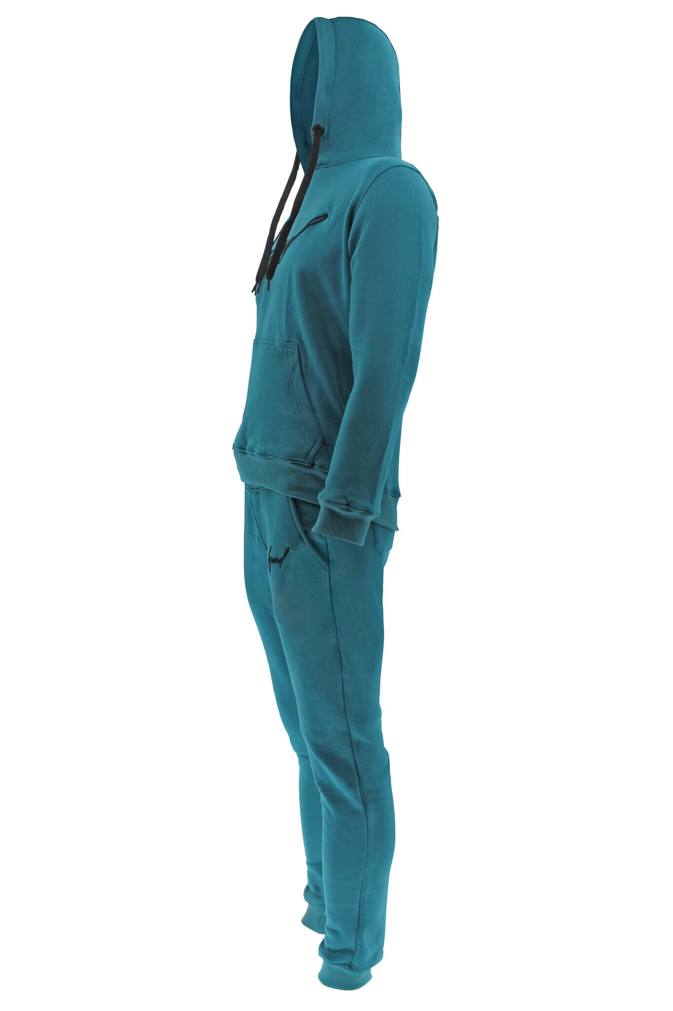 Jogging Hoodie Hommes/Femmes Signature Milano Petrol 5/5