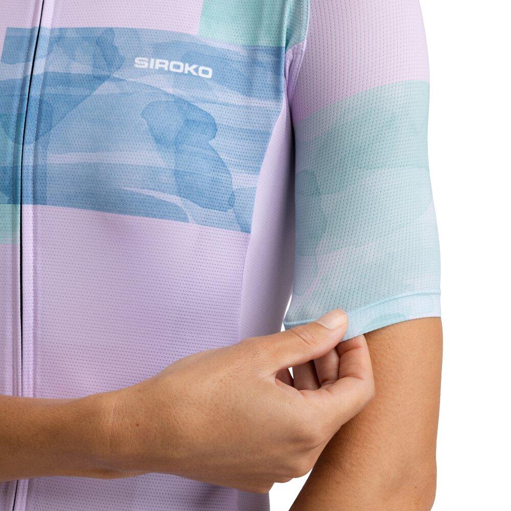 Damen Radsport ultraleichtes radtrikot für M3 Radiant Lila 5/8
