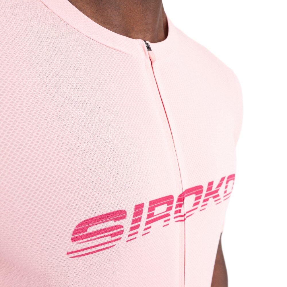 Siroko - Maillot Vélo Mesh Manches Courtes Homme Cyclisme M8 Metre Rose - Maillot Manches Courtes - Rose - Decathlon