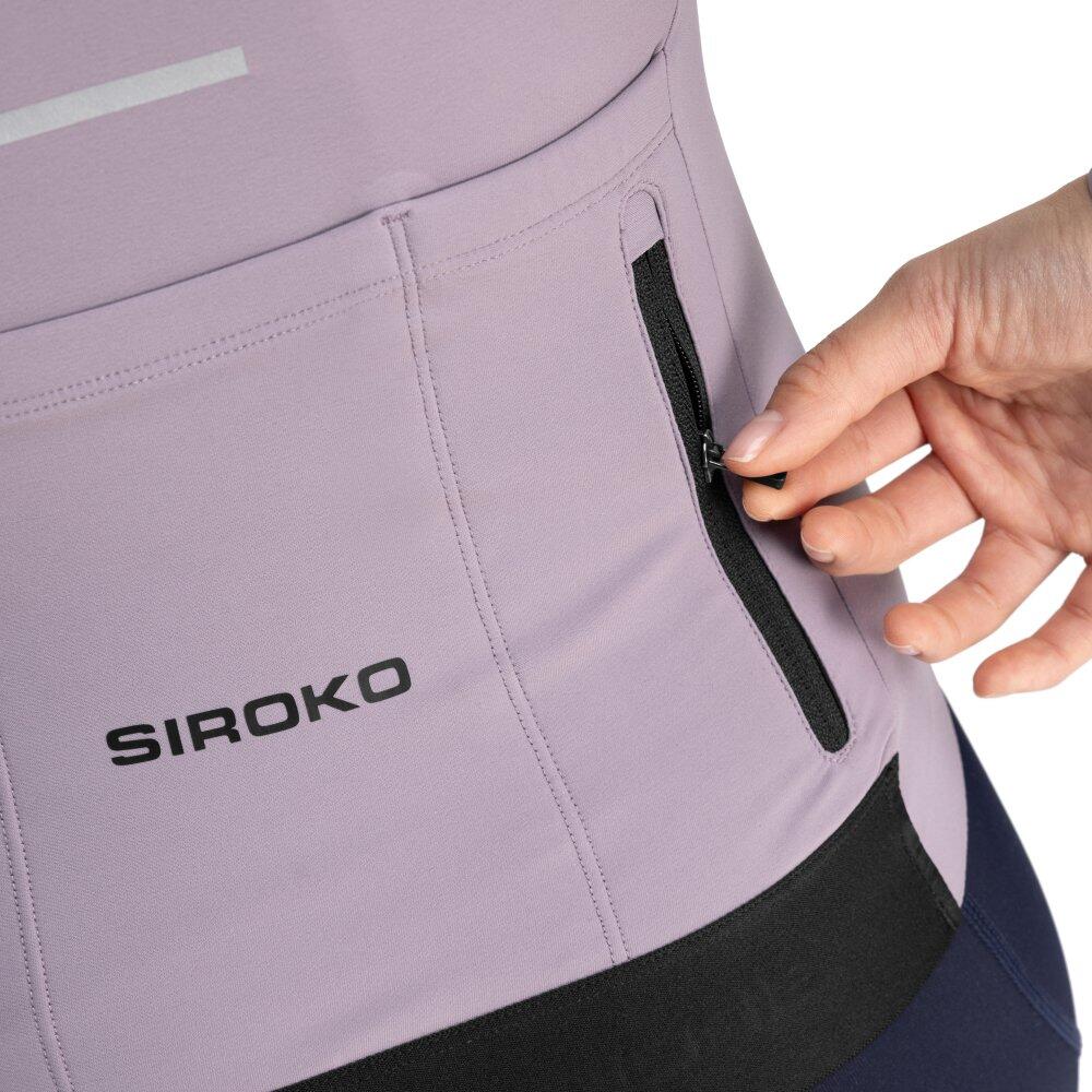 Women Cycling 's thermal long sleeve jersey M7 Vivione Lavender 5/7