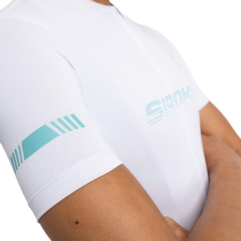 Siroko - Maillot Vélo Mesh Manches Courtes Femme Cyclisme M8 Luna Blanc - Maillot Manches Courtes - Blanc - Decathlon