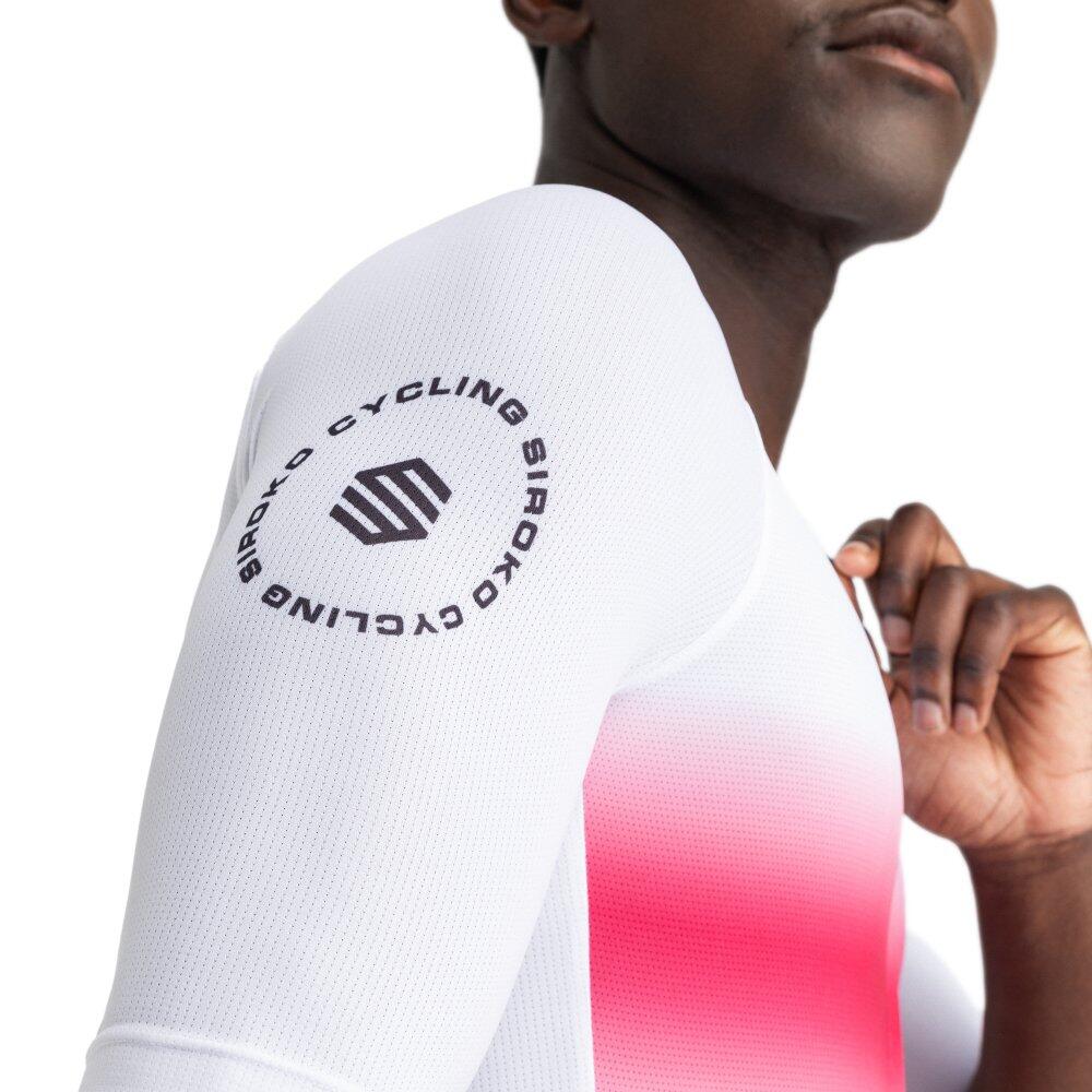SIROKO Men Cycling 's ultralightweight jersey M3 Dawn White