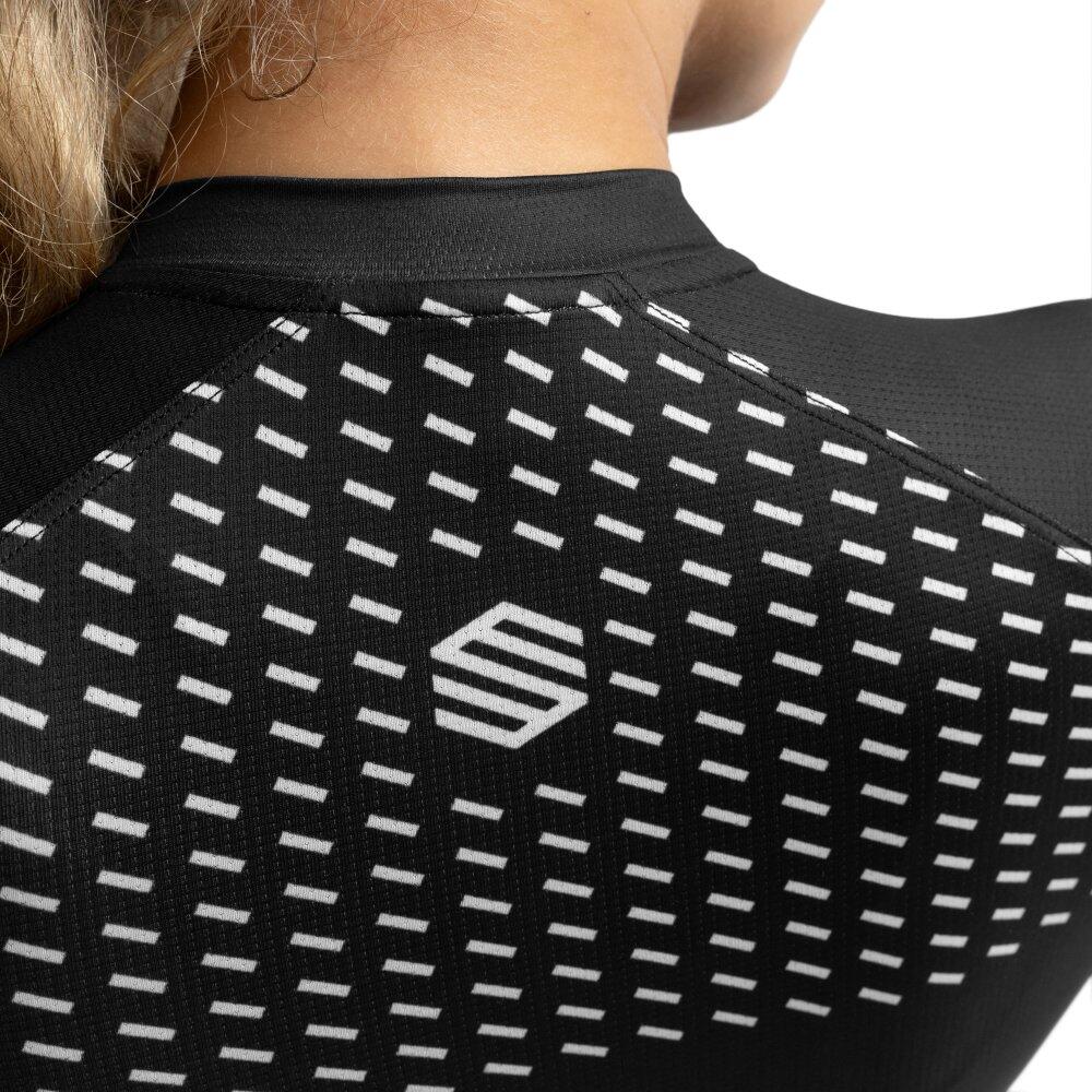 Damen Radsport ultraleichtes radtrikot für M3 Milano Schwarz 5/8