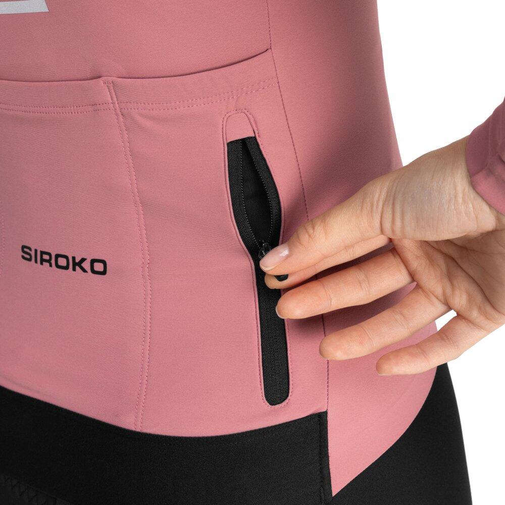 Damen Radsport thermo-langarmradtrikot für M7 Tuscany Rosa 5/7
