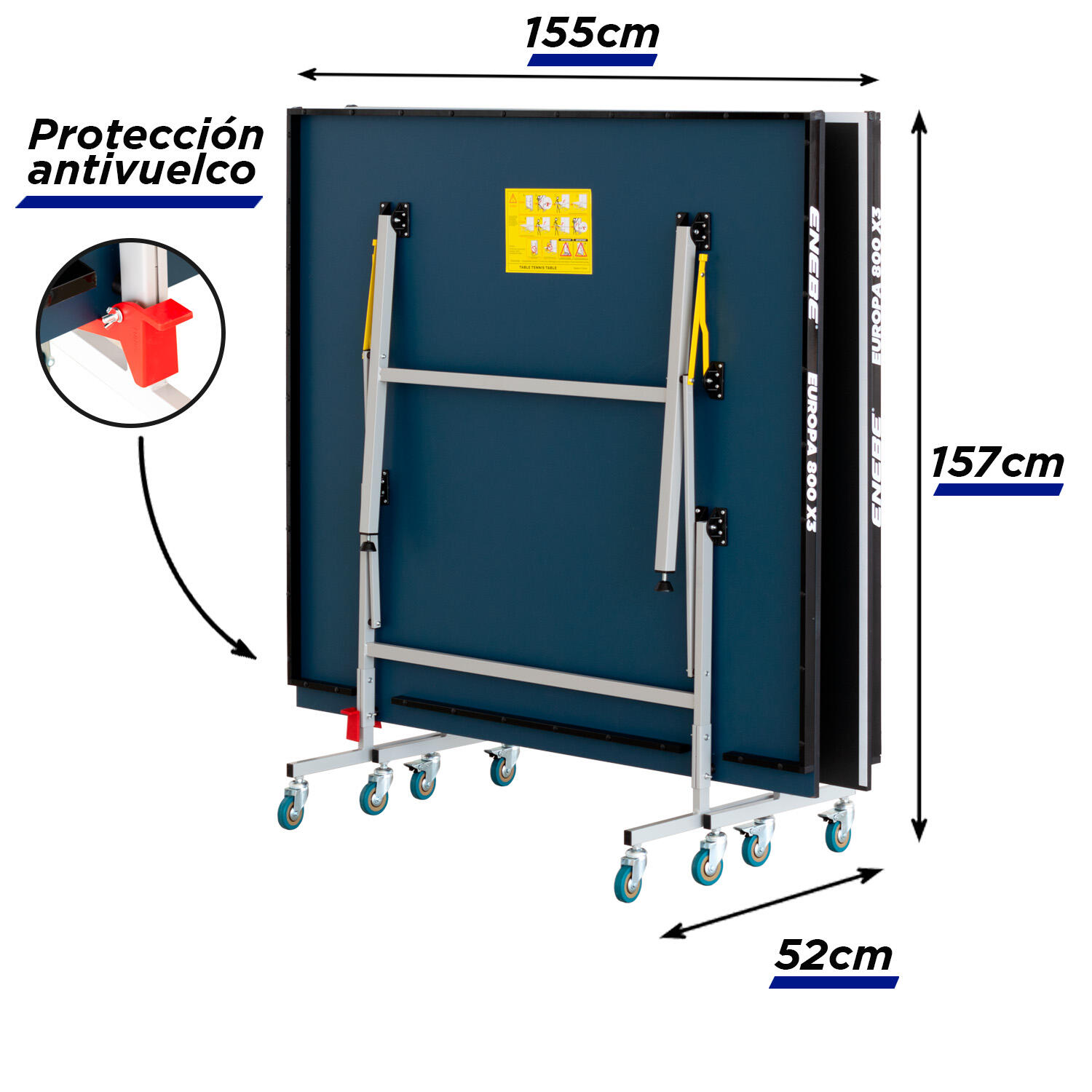 Mesa Ping pong Enebe Europa 800 X3 2/6