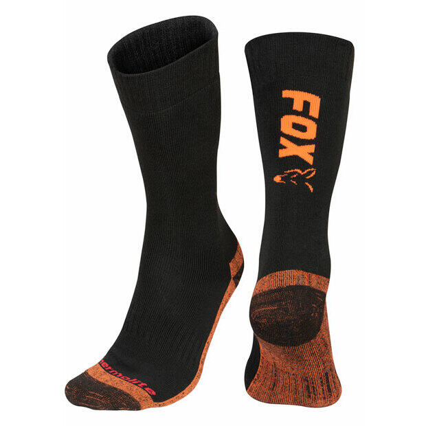 Fox - Chaussettes Longues Fox Thermolite - Chaussettes - Noir|orange - 43/46 - Decathlon