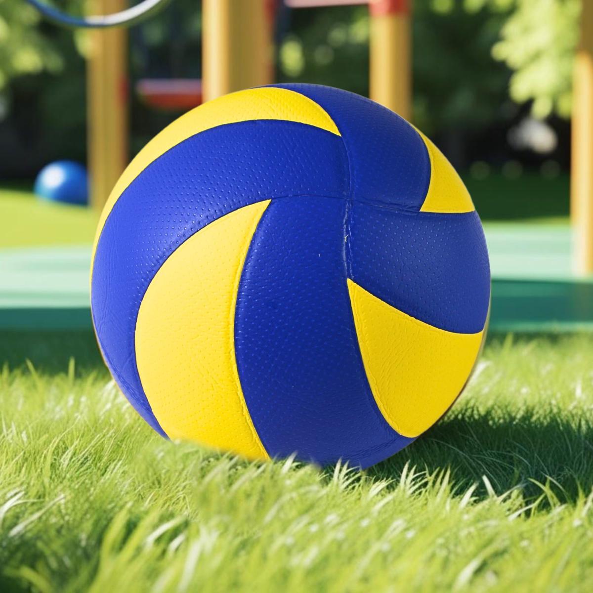 Ballon de Volley - Spin rose et vert néon adulte 6/6