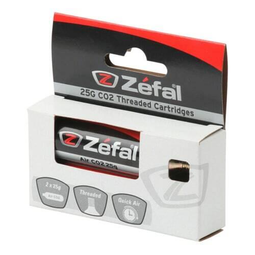 Kit de reparação de 2 cartuchos co2 Zefal Blister 25 G 3/4