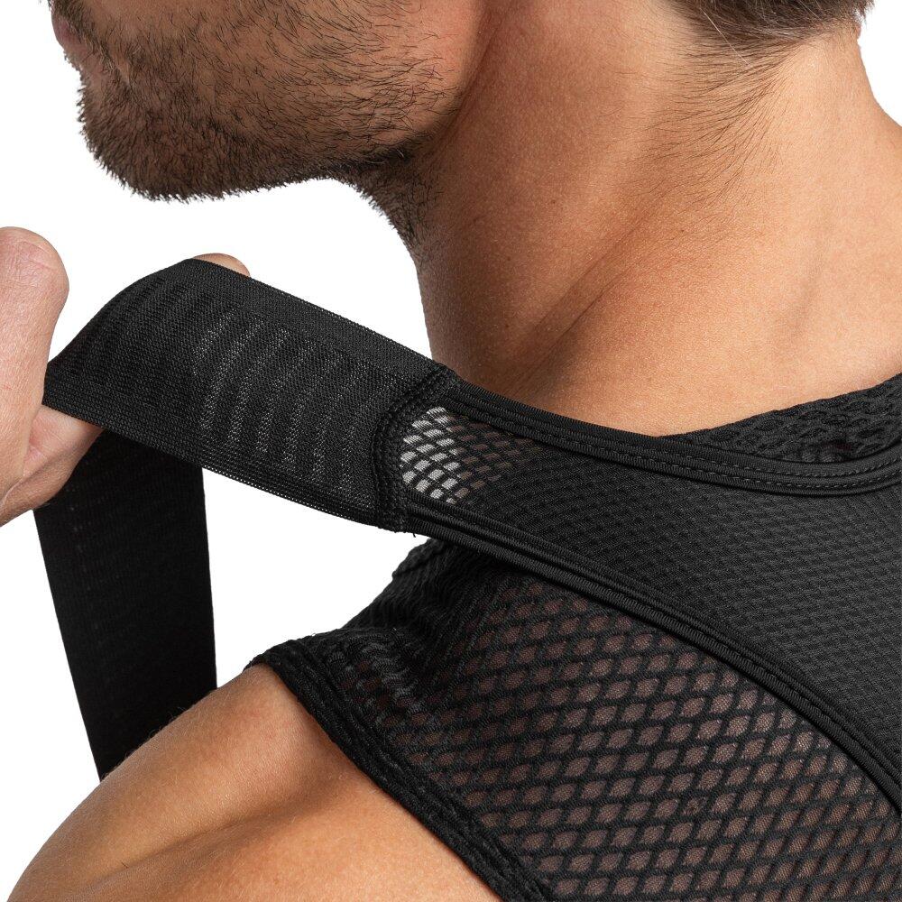 Heren Fietsen bib shorts van e stoffen Malhao Zwart 6/7