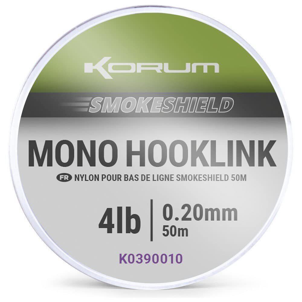 Korum - Maillon Korum Smokeshield Mono Hooklink 0 - Fil Fluorocarbone - Gris|vert - 20/100 - Decathlon