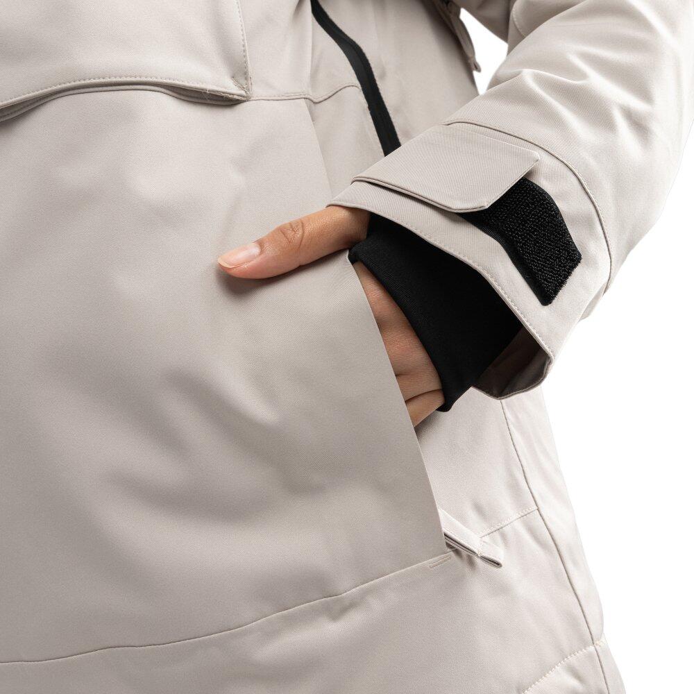 Chaqueta de snowboard mujer esquí y nieve W6-W Eriz Beige 5/7