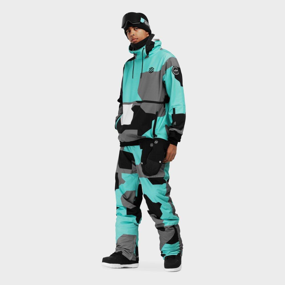 Herren Wintersport snowboardhose für P1 Sleet Türkis 4/7