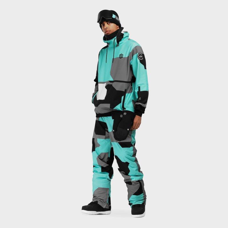 Pantaloni de snowboard pentru bărbați P1 Sleet Turcoaz