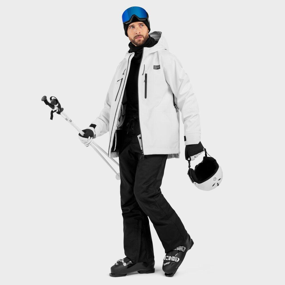 Calças de snowboard hardshell homem Desportos de inverno P2 Peyto Preto 4/7