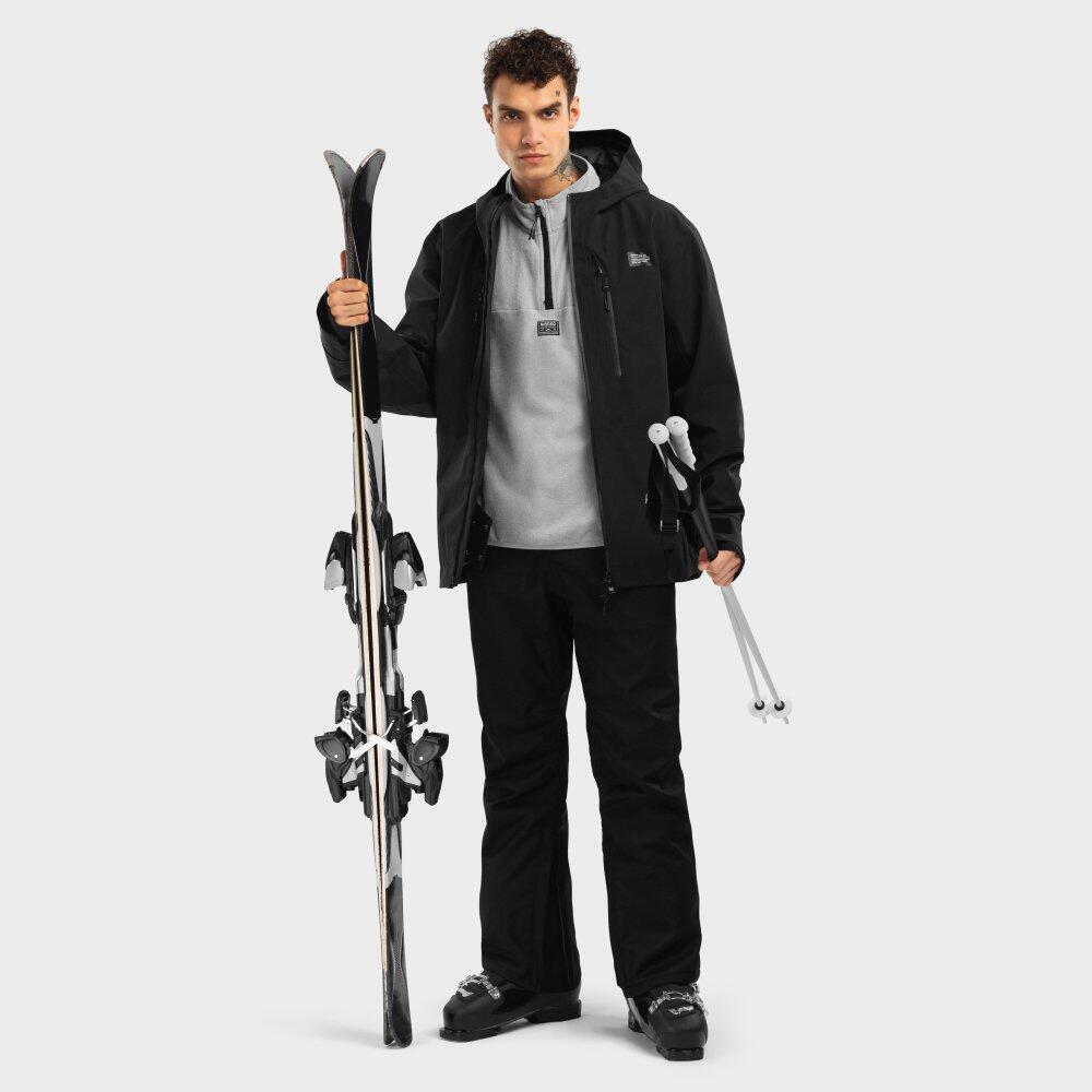 Giacca da snowboard RECCO® da uomo Sport invernali W5 Nix Nero 4/7
