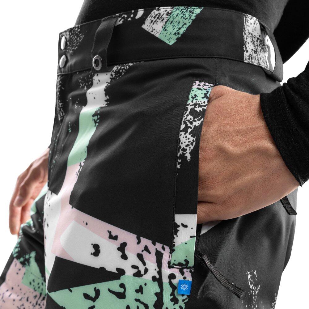 Heren Wintersport snowboard broek voor P1 Groove Multicolor
