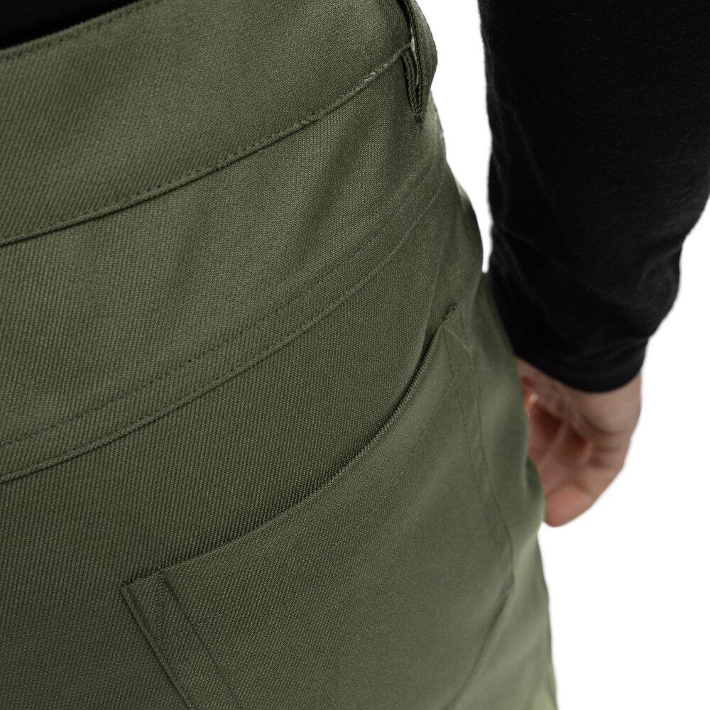Men Winter sports hardshell snowboard pants P2 Taiga Green 5/8