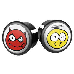 Lot de 2 bouchons de cintre vélo route Velox Doming Ange demon