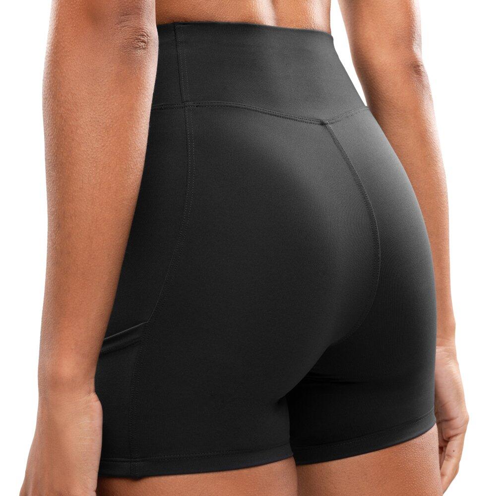 Damen Fitness kurze trainingsleggings Ganges Black Schwarz 5/6