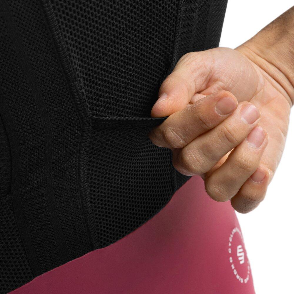 Salopette ciclismo a gamba corta uomo BX Bionaz Bordeaux 6/7