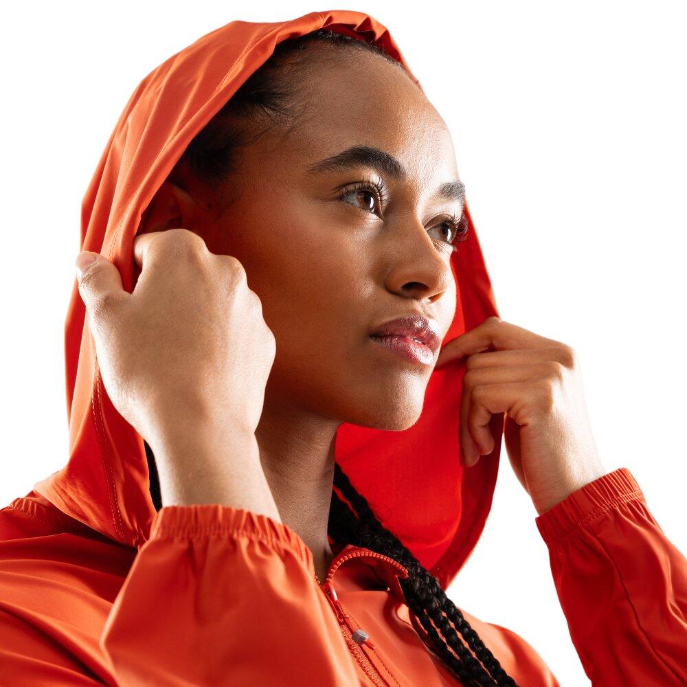 Veste courte ultralégère coupe-vent fitness femme Biscayne Rouge 5/7