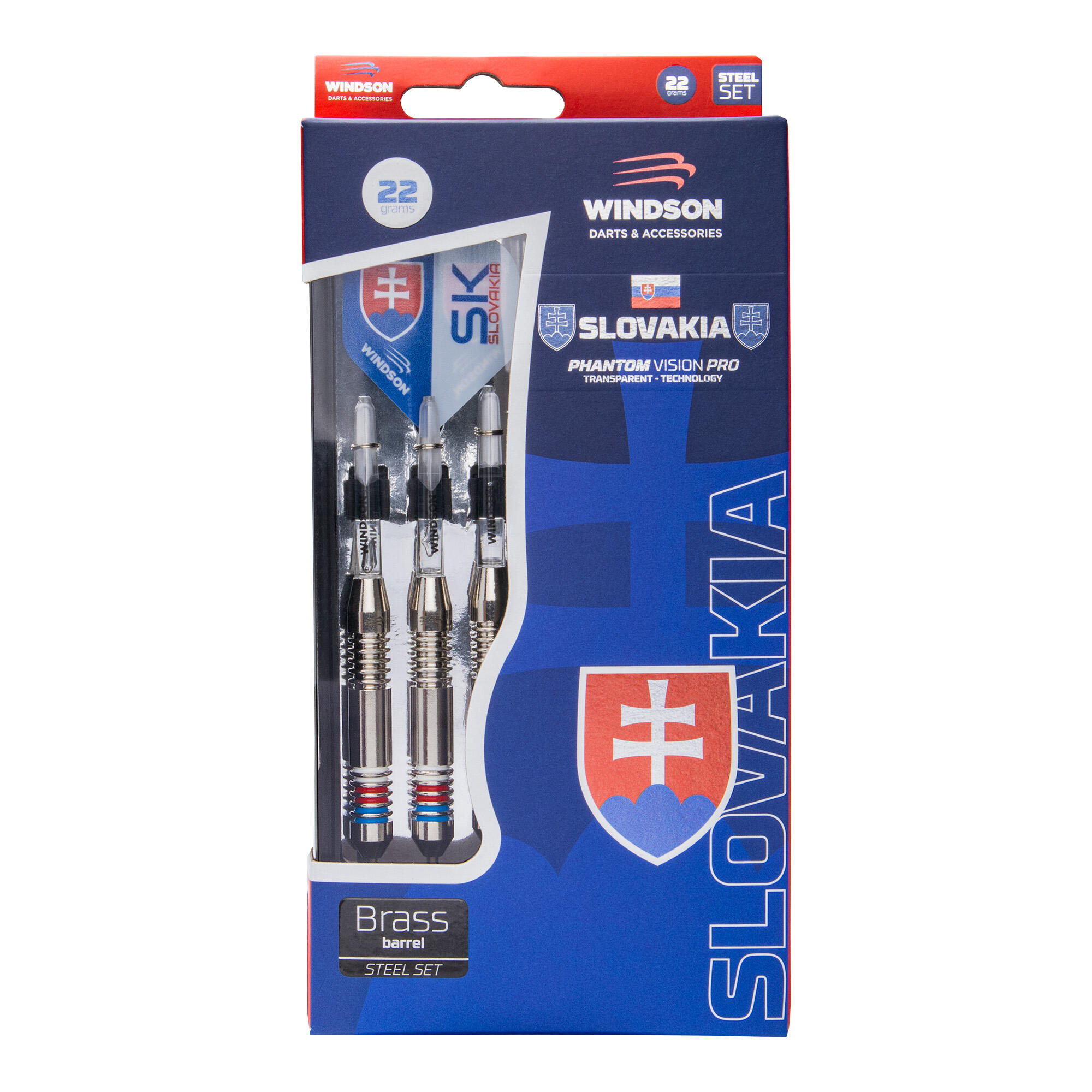 Dart-Set SLOVAKIA 22g Brass – Steel 3/5