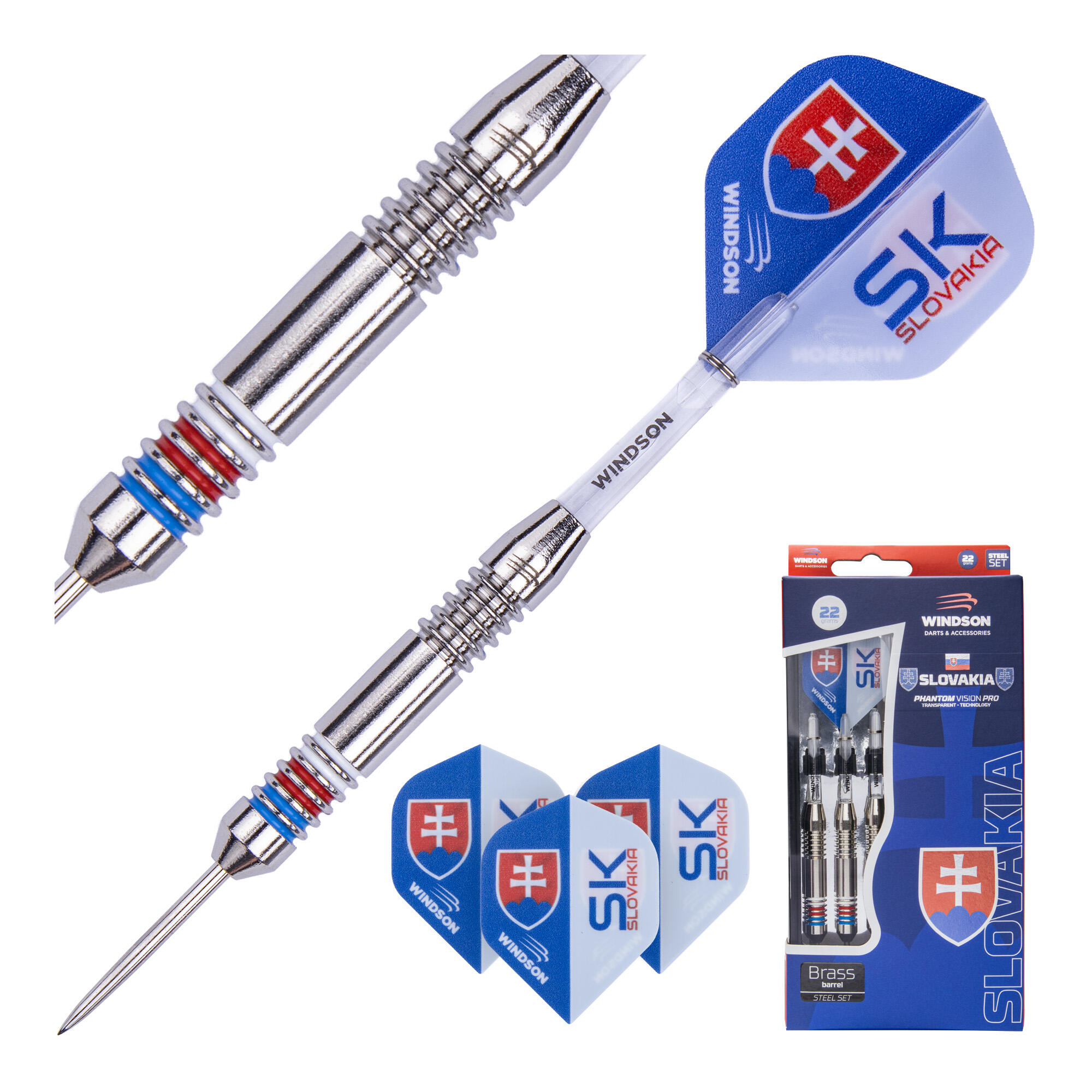 Dart-Set SLOVAKIA 22g Brass – Steel 2/5
