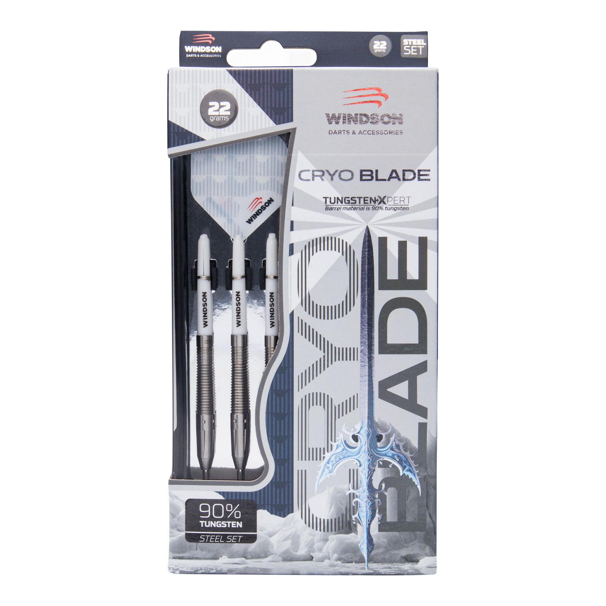 Juego de dardos CRYOBLADE 22g Tungsteno - Steel Tip 3/5