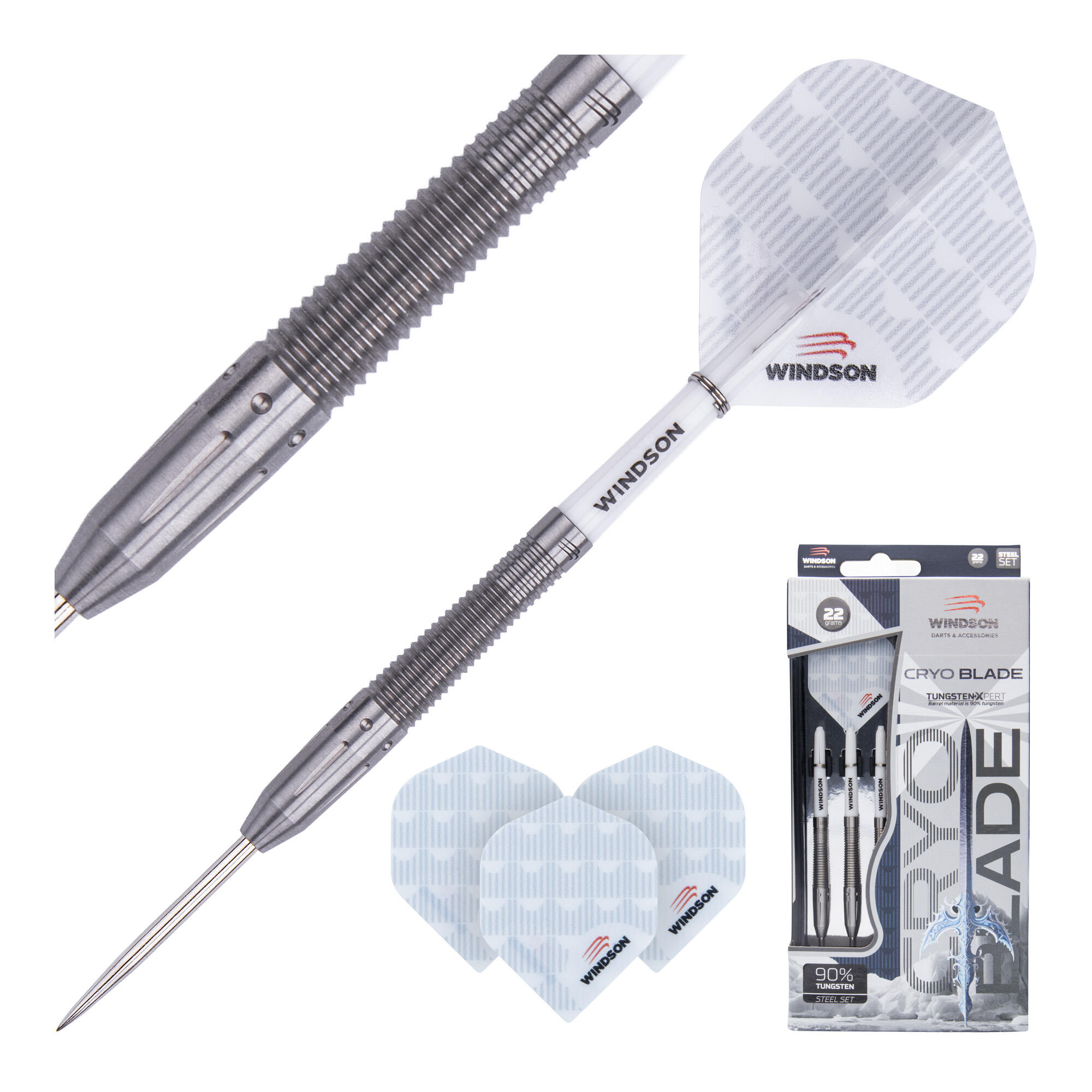 Juego de dardos CRYOBLADE 22g Tungsteno - Steel Tip 2/5