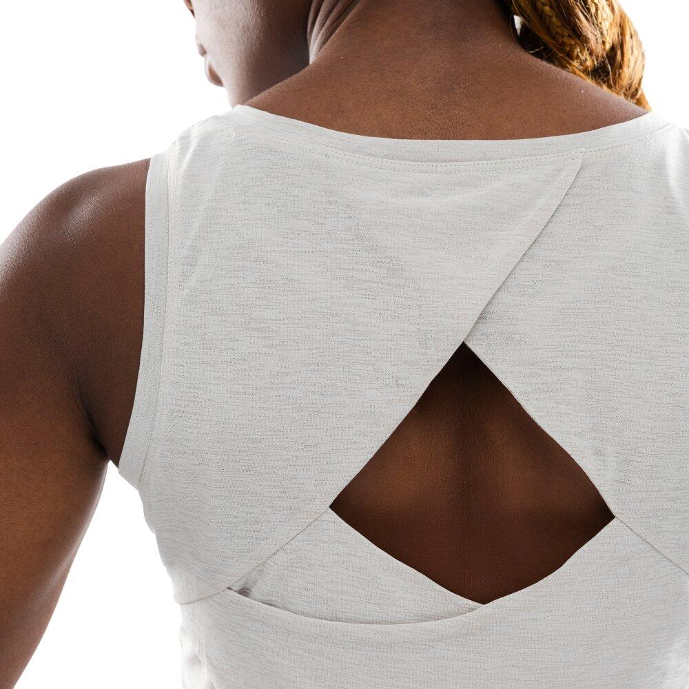Damen Fitness Ärmelloses trainings-croptop Avast Weiß 5/7