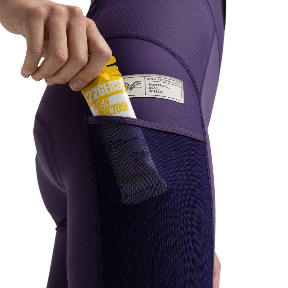 Dames Fietsen gravel korte fietsbroek Dust Aubergine Paars 5/8