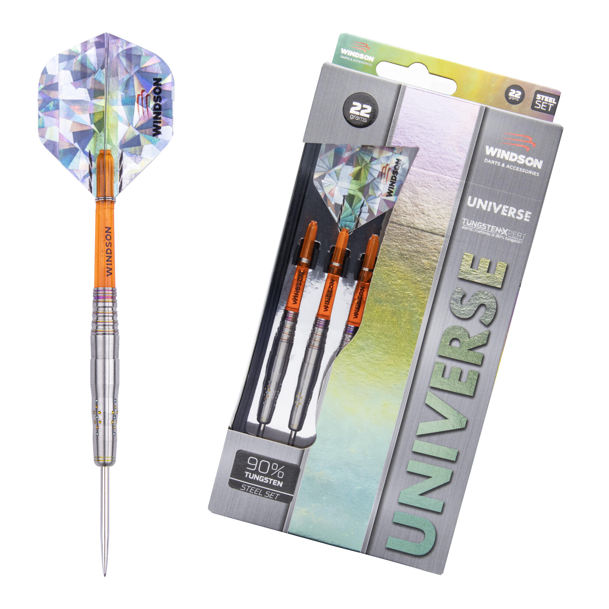 WINDSON Set šipek UNIVERSE 22g Tungsten - Steel