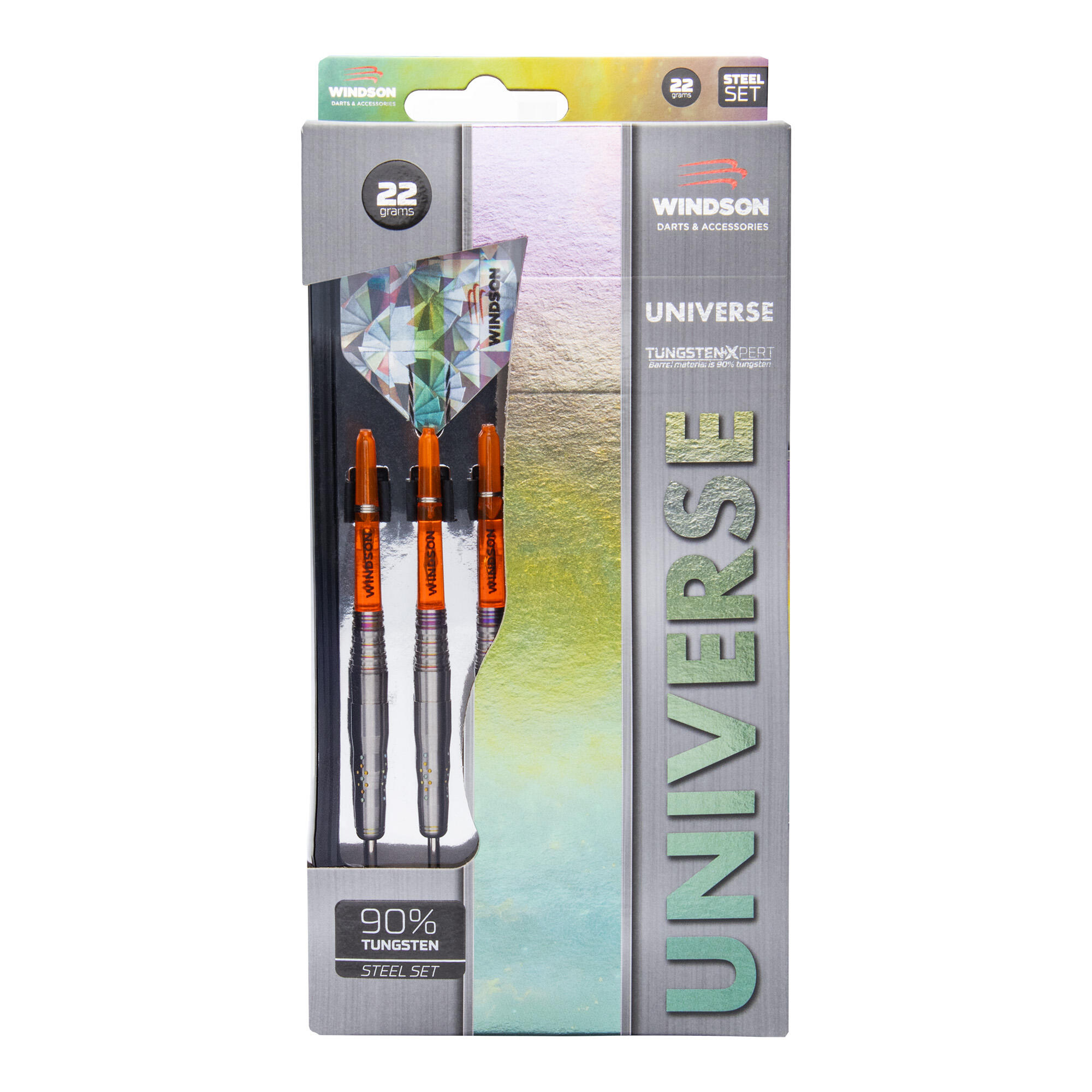 Juego de dardos UNIVERSE 22g Tungsteno - Steel Tip 3/5