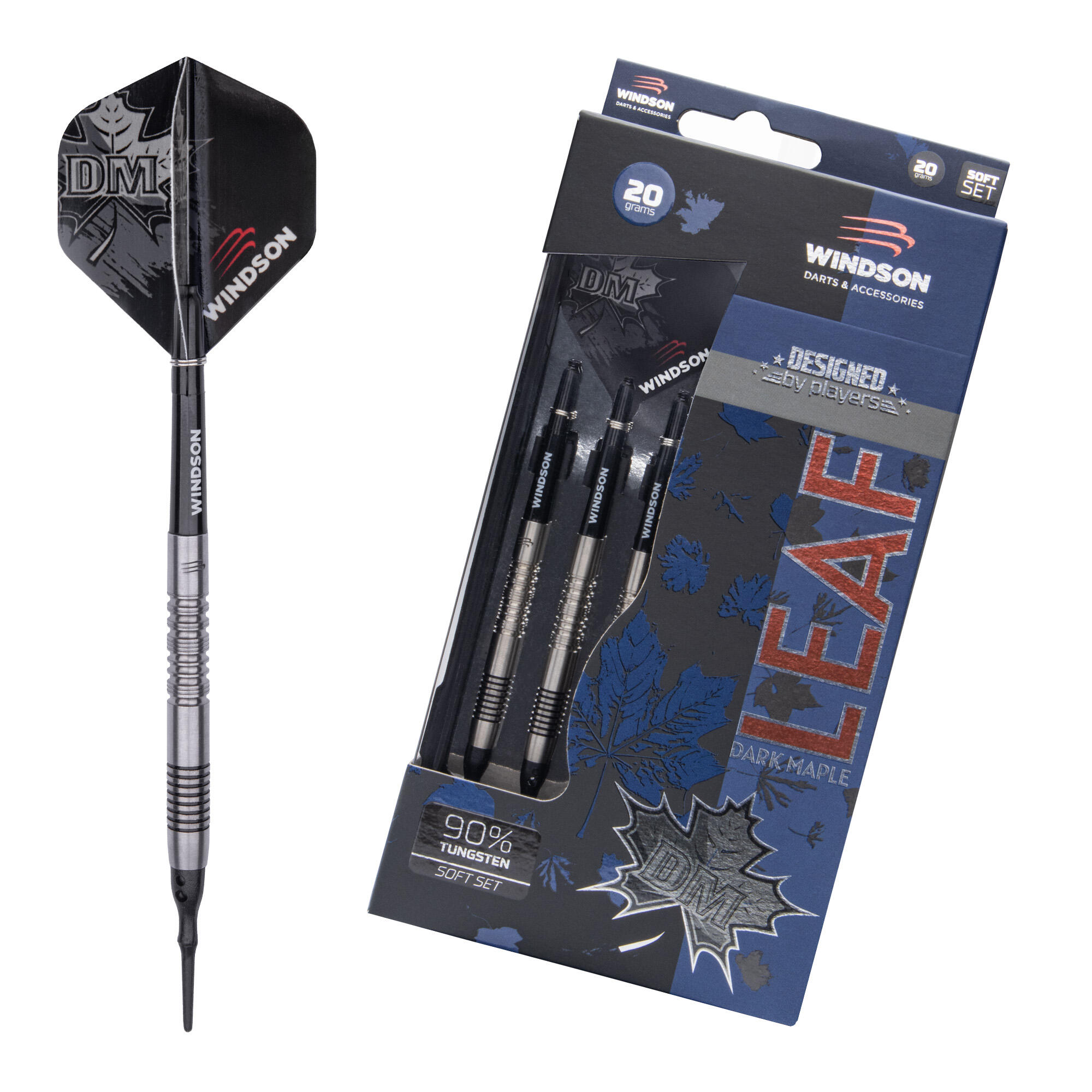 WINDSON Set šipek DARK MAPLE LEAF 20g Tungsten - Soft