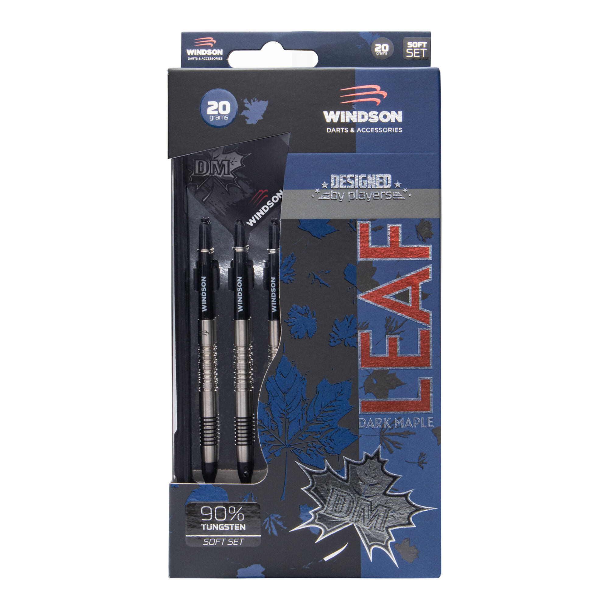 Set dartpijlen DARK MAPLE LEAF 20g Tungsten - Soft 3/5