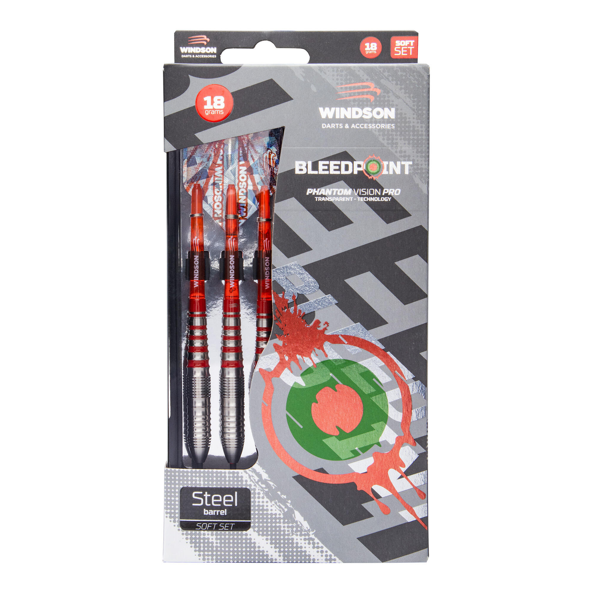 Set dartpijlen BLEEDPOINT 18g Steel - Soft 3/5